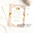 Princess invitatations pink gold (set of 30)