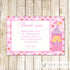 blonde princess thank you card