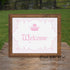Princess Welcome Sign Birthday Baby Shower Pink Printable