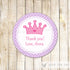 40 Stickers Favor Label Princess Birthday Baby Shower