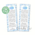 Blue pumpkin bookmark printable