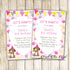 30 Cards Puppy Pawty Girl Birthday Invitation Pink Yellow 
