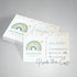 Premade boho rainbow business card #3