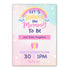 Rainbow girl baby shower invitation