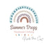 Premade boho rainbow logo design