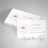 Premade boho rainbow business card #2