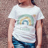 Boho rainbow t-shirt gold