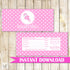 Rattle Candy Bar Wrapper Label Baby Girl Shower