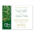 Rhinestone Diamond Wedding Invitation Silver Green Gold Printable