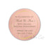 Rose gold wedding anniversary favor label