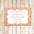 Rose Gold Glitter Wedding Invitations & RSVP Cards
