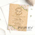 Rustic floral invitations baby shower printable