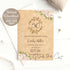 Rustic floral roses any age birthday printable template
