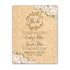 Wedding invitations rustic floral printable