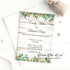 Wedding invitations rustic wood background greenery printable