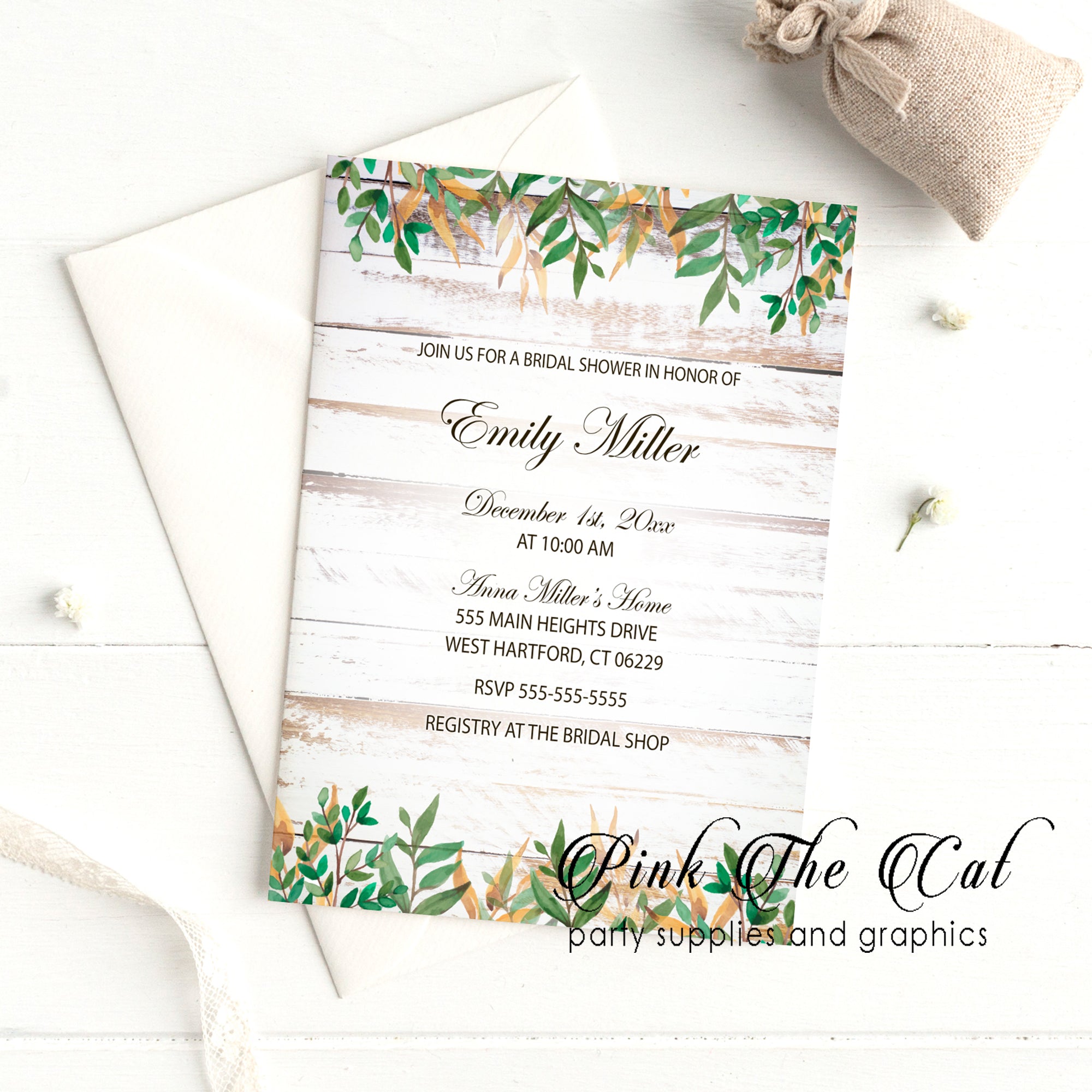 30 Rustic invitations wood bridal shower 