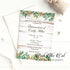 Rustic greenery quinceañera invitation printable