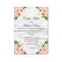 Gold Pink Rustic Wedding Invitations & RSVP Cards
