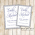 30 Cards Silver Glitter Navy Blue Save The Date Wedding