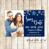 Winter Save The Date Cards Navy Blue Silver With Photo Printable
