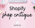 Shopify shop choaching review