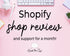 Shopify shop choaching for 1 month
