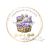 Soap company logo basket with flowers
