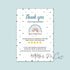 Business thank you card boho rainbow #2