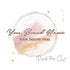 Premade logo signature gold pink design
