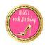 70 High heel shoe favor stickers adult birthday personalized