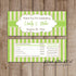 Candy Bar Wrappers Wedding Bridal Shower Green Gold Printable