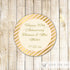 40 Stickers Favor Label Wedding Anniversary Bridal Shower Gold Peach