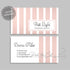 Premade rose gold business card