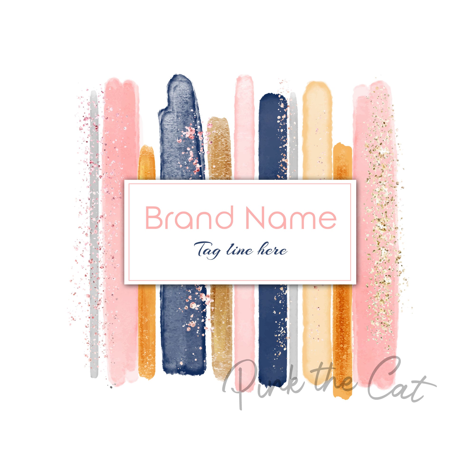 Paint artist logo design watercolor