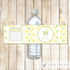 Bottle Labels Stroller Unisex Baby Shower Yellow