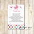 30 thank you cards pink teal stroller girl baby shower