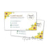 Sunflower business card