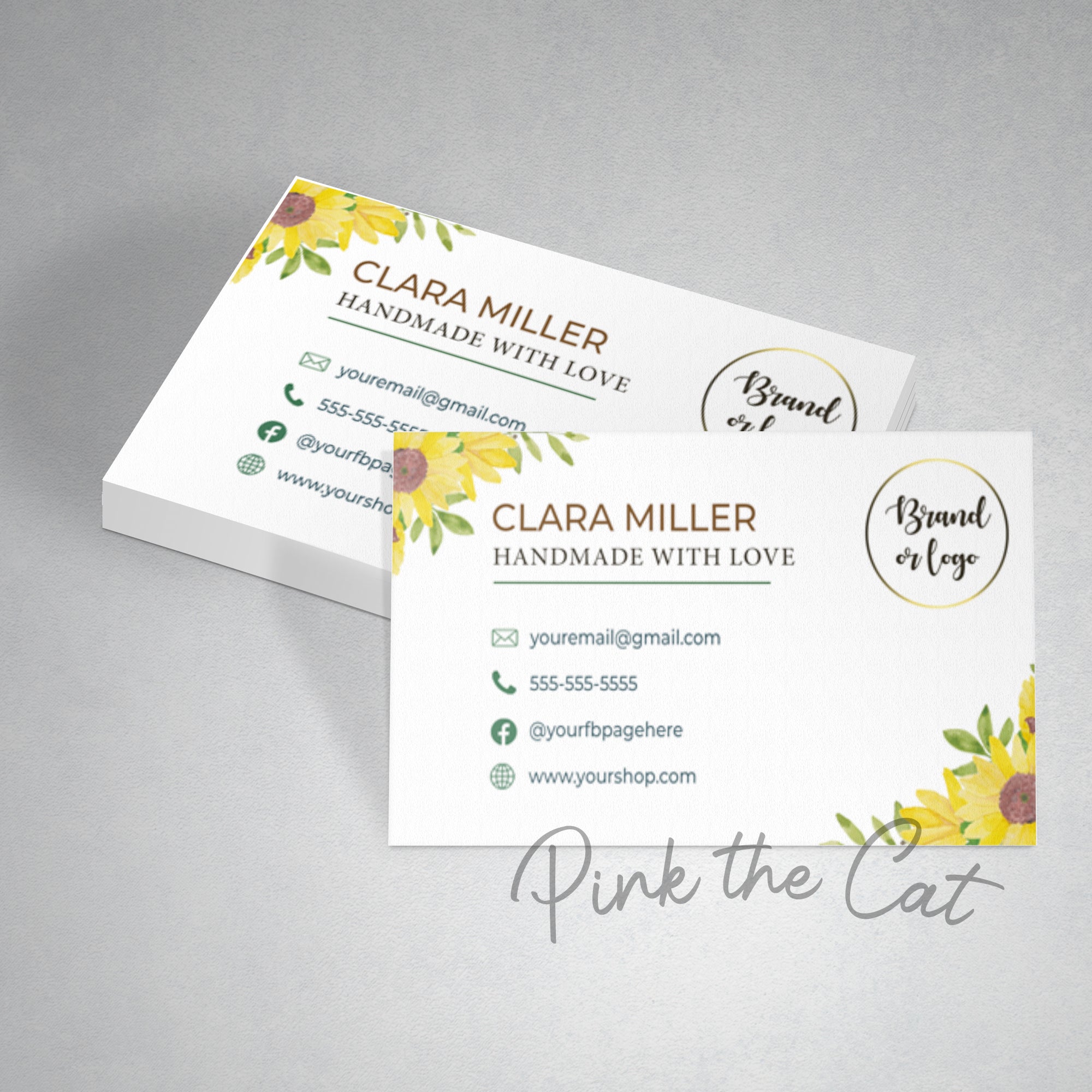 Sunflower business card