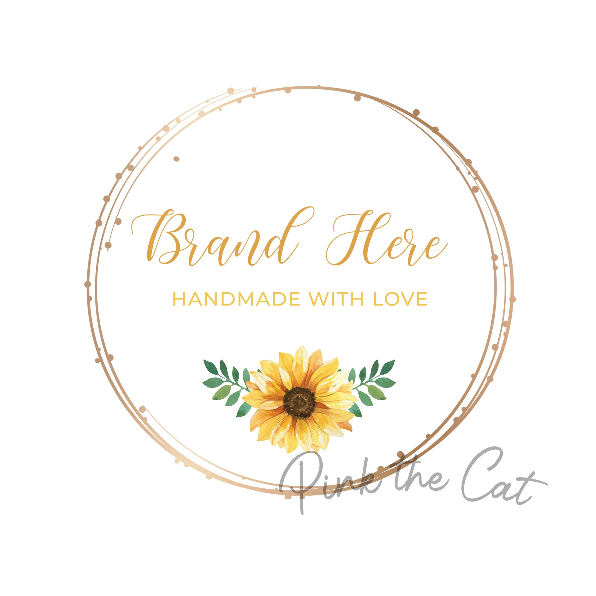 Premade sunflower logo design #1