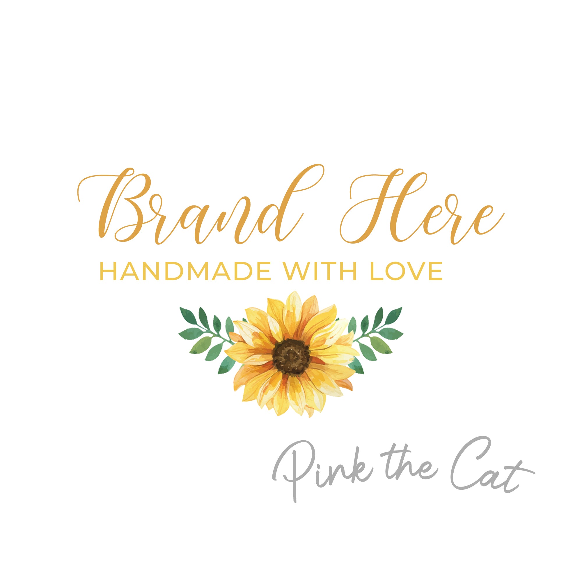 Premade sunflower logo design #1