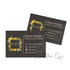 100 business card sunflower boho glitter