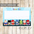Superheroes Blank Thank You Card  Baby Shower Printable