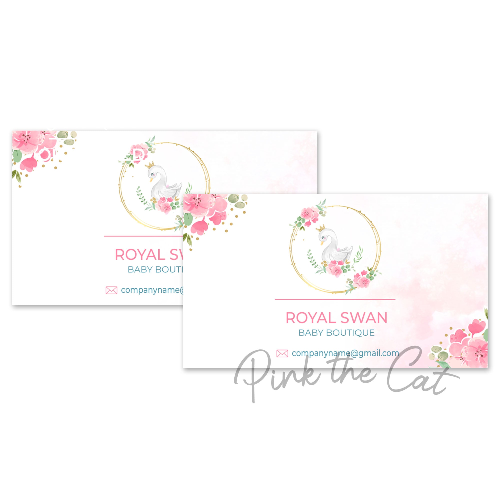 Swan business card printable