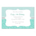 35 Swirl stripes teal invitations & envelopes adult birthday personalized