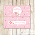 Tea Party Candy Bar Pink Birthday Baby Shower 50 Printed