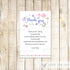 Tea Party Thank You Card Printable Lavender Pink