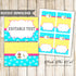 Puppy Kitten Buffet Food Label Place Seating Name Card Pawty