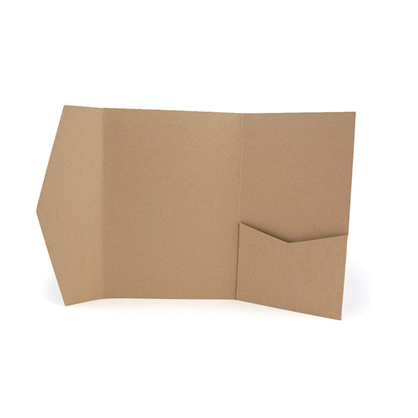 A7 Pocket envelope wood brown