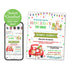 Holiday christmas kids toy drive flyer printable