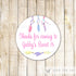 40 Stickers Favor Label Birthday Sweet 16 Tribal